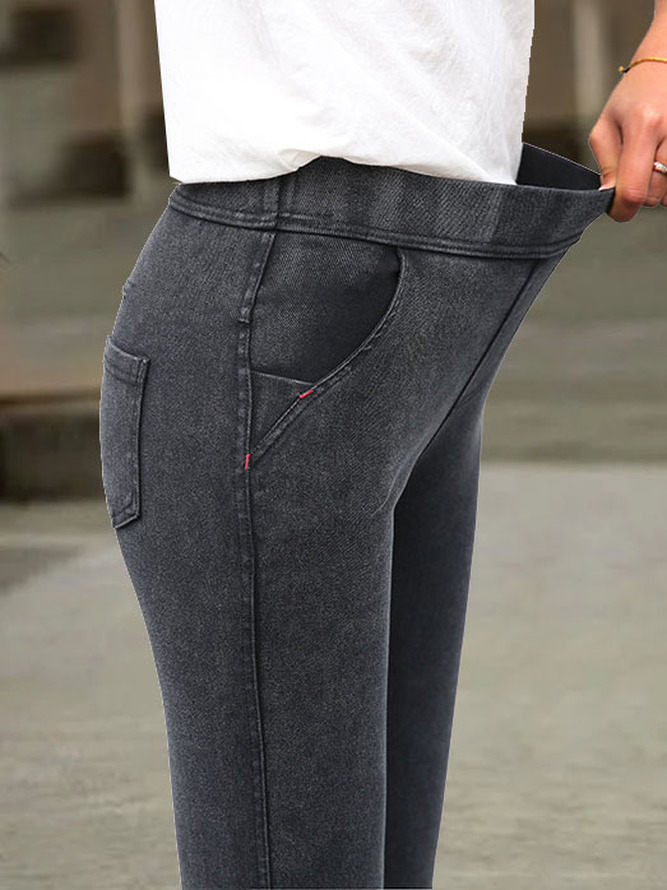 Fashion Plain Loose Long Pants