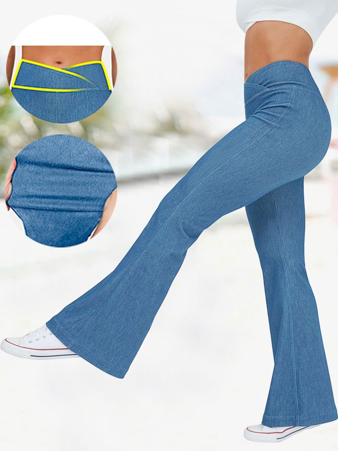 Fashion Plain Loose Long Pants