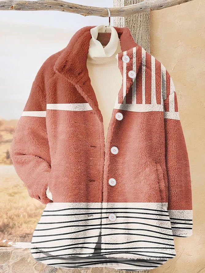Loose Long Sleeve Animal Fashion Regular Jacket