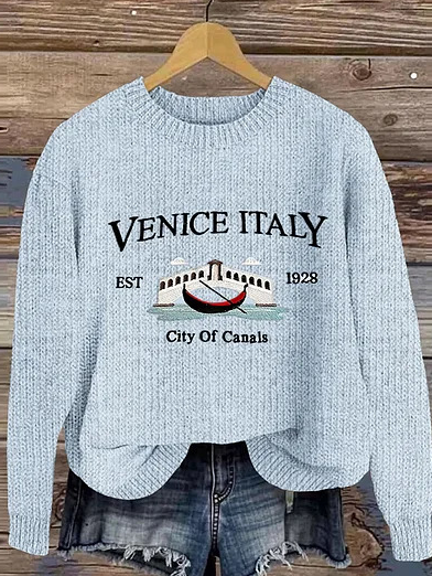 Casual Crew Neck Long Sleeve Geometric Fashion Regular Sweatshirt
