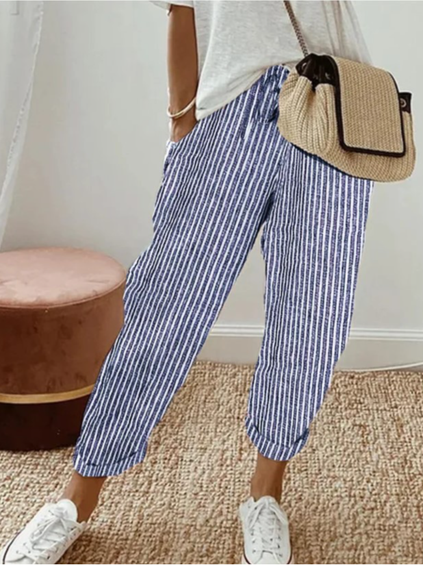 Fashion Plain Loose Long Pants