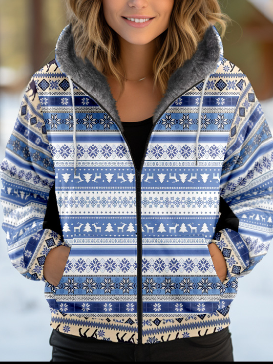 Loose Hoodie Long Sleeve Ethnic Fashion Regular Jacket