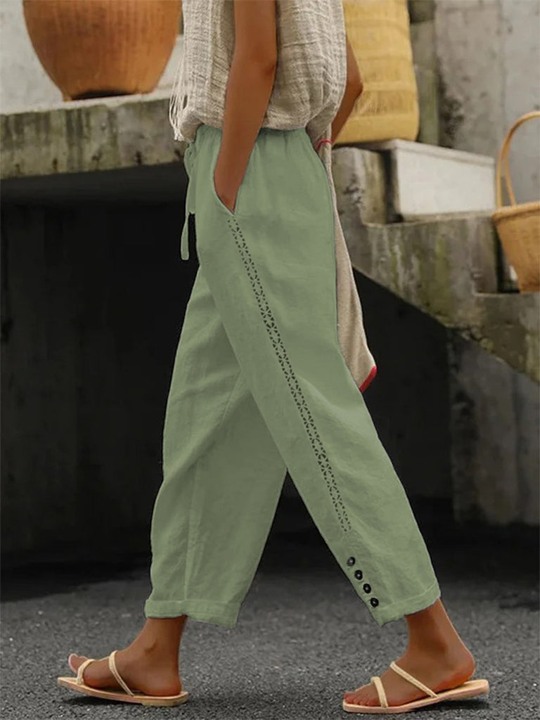 White Women Pants