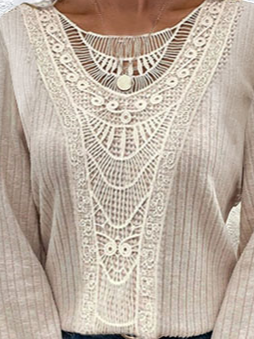 Light Khaki Plus Size Blouses