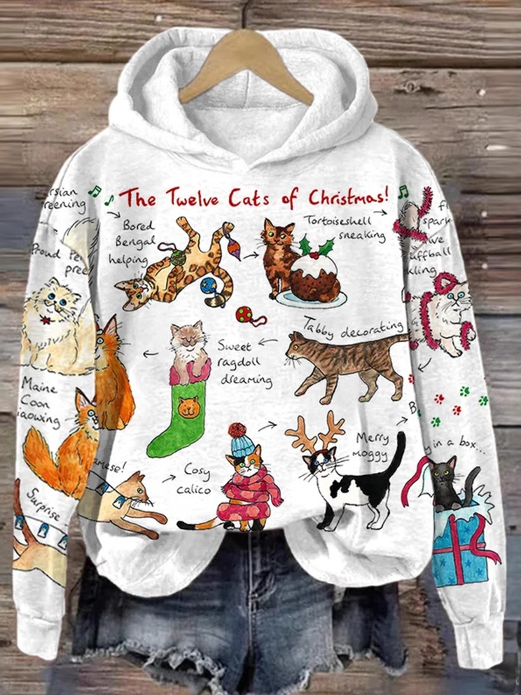 Fashion Long Sleeve Hoodie Ethnic Casual Regular Sweatshirt