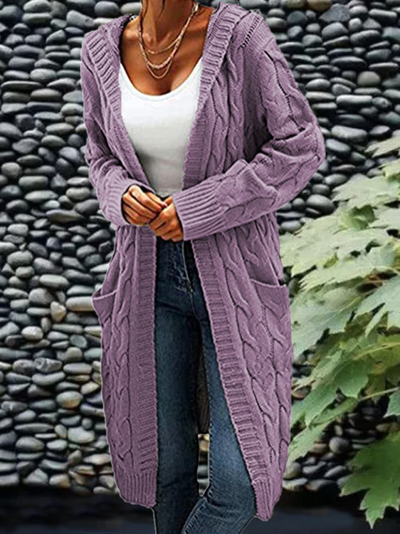 Wine Red Women Cardigans