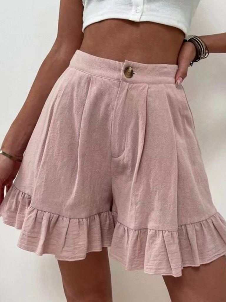 Fashion Plain Women Summer Shorts