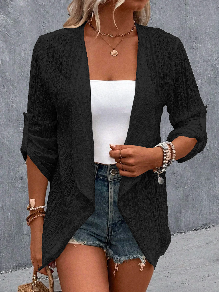 White Plus Size Kimonos