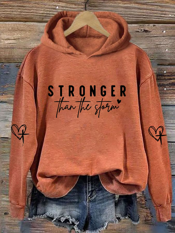 Casual Long Sleeve Hoodie Text Letters Fashion Regular Hoodie