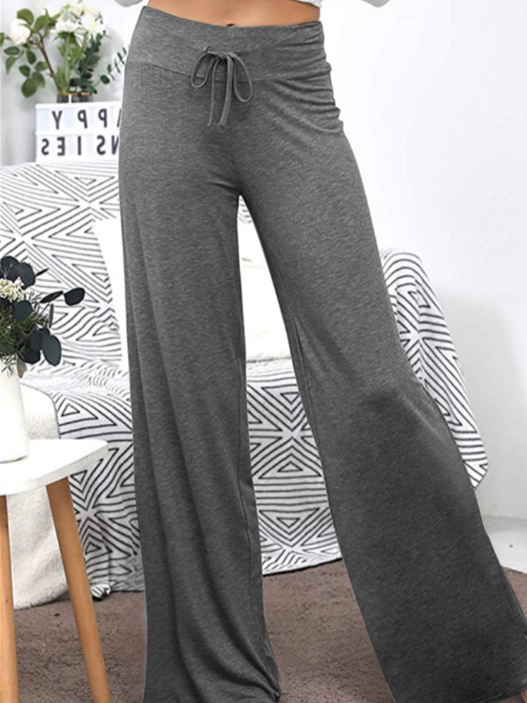 Fashion Plain Loose Long Pants