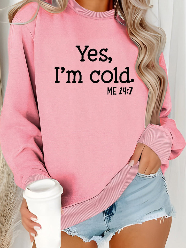 Casual Crew Neck Long Sleeve Text Letters Fashion Regular Sweatshirt