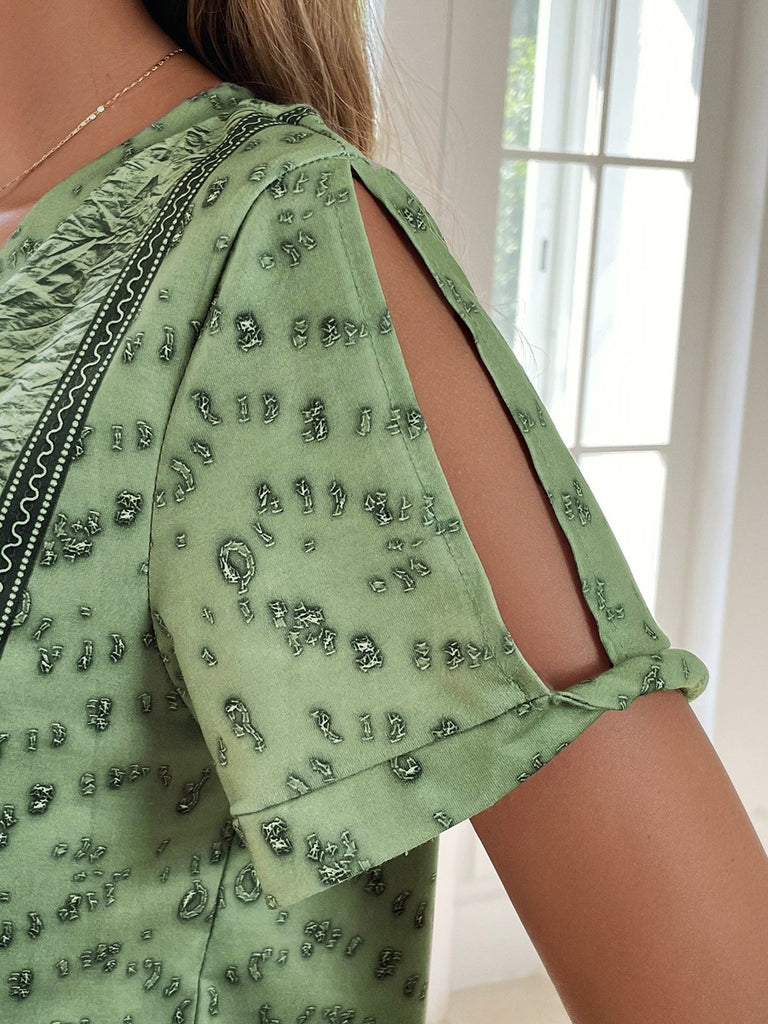 Green Women Blouses