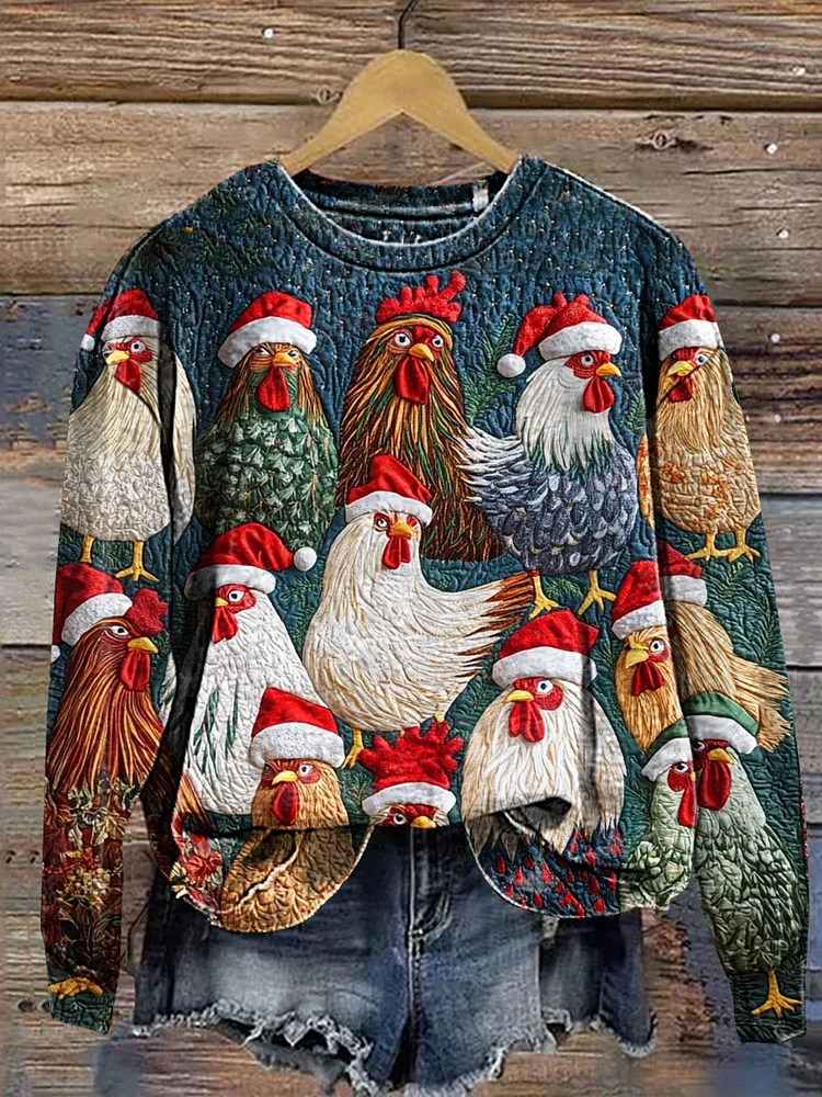 Casual Crew Neck Long Sleeve Turkey Fashion Regular Sweatshirt