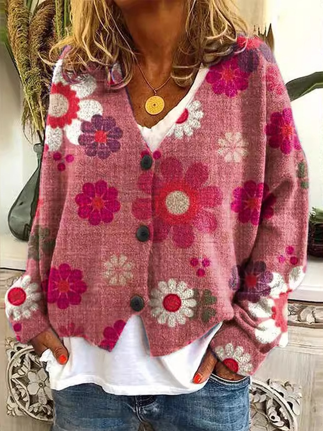 Fashion Long Sleeve Ethnic Regular Sweater