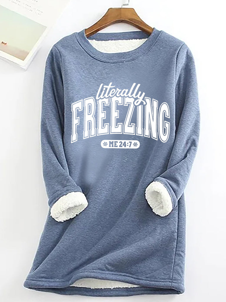Crew Neck Long Sleeve Text Letters Casual Regular Sweatshirt