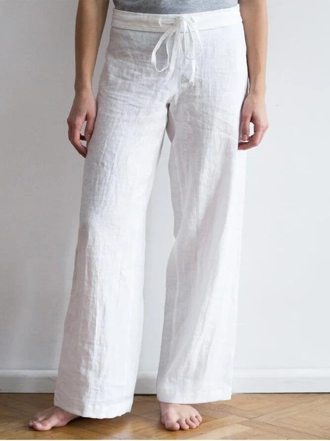Fashion Plain Loose Long Pants