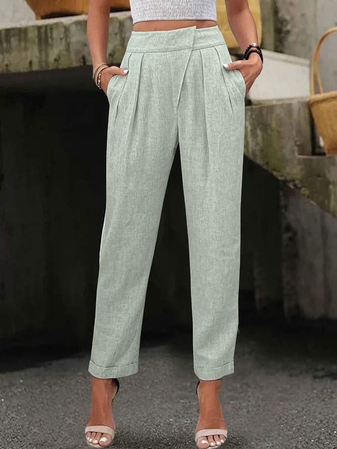 Fashion Plain Loose Long Pants