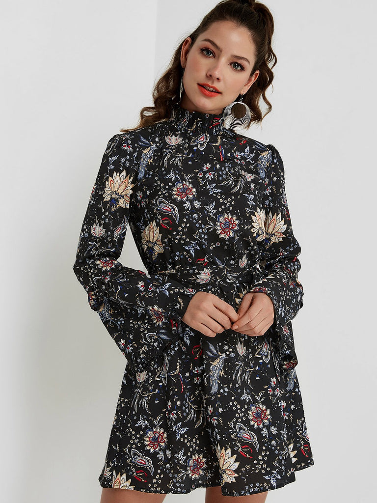Ladies Long Sleeve Mini Dresses