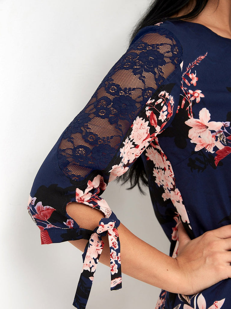 Womens 3/4 Sleeve Mini Dresses