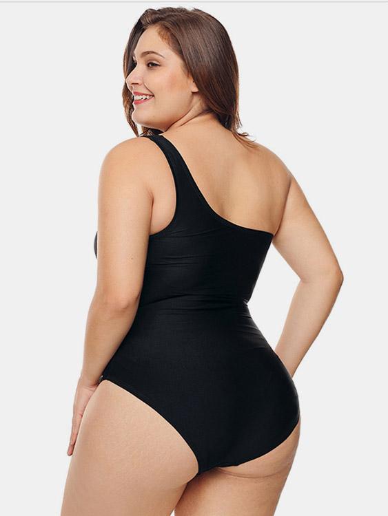 Womens Black Plus Size Swimwear