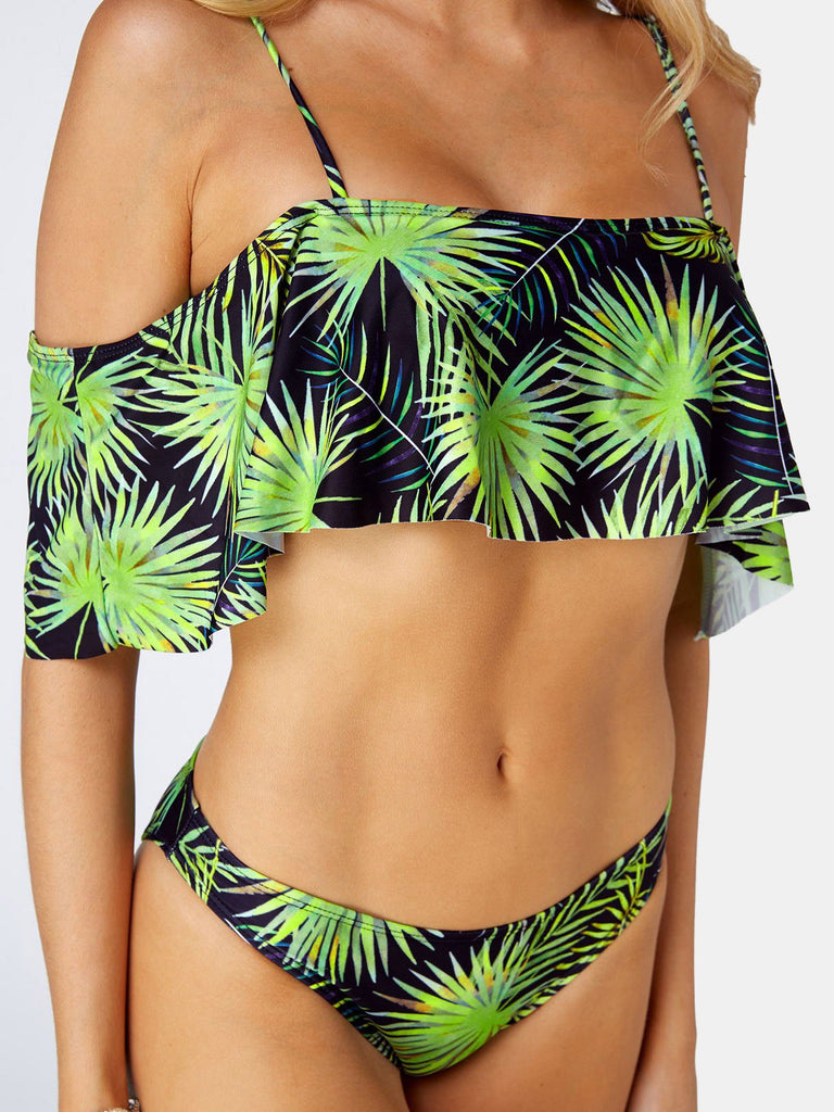 Womens Short Sleeve 2 Piece Bikinis