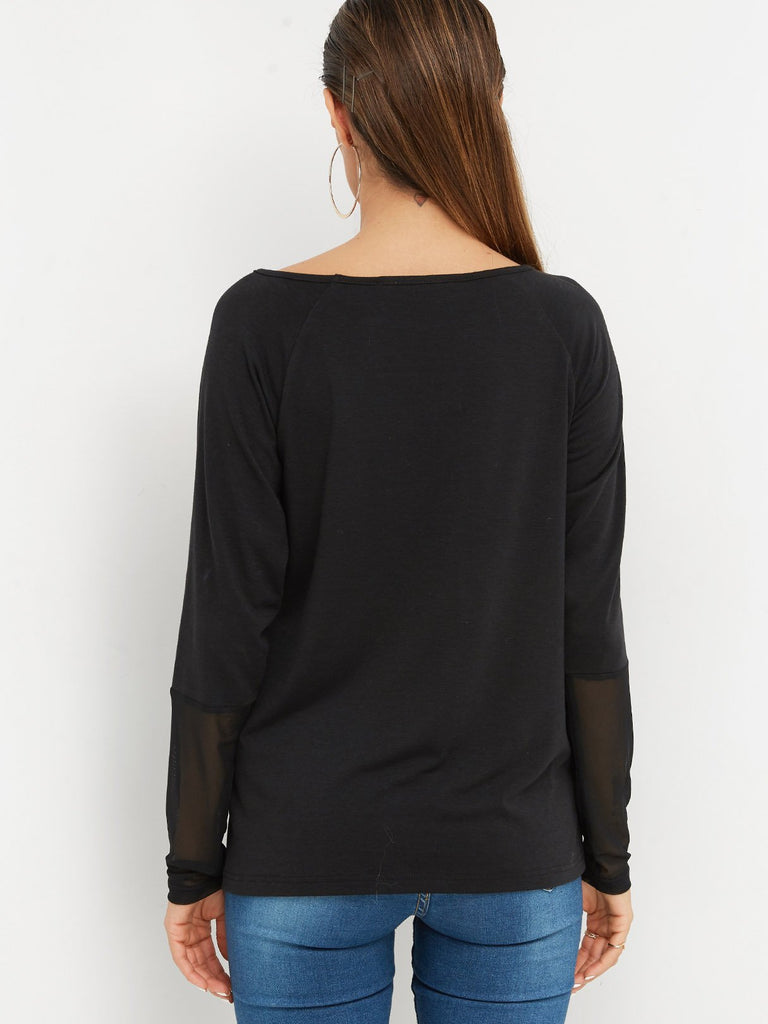 Womens Black T-Shirts