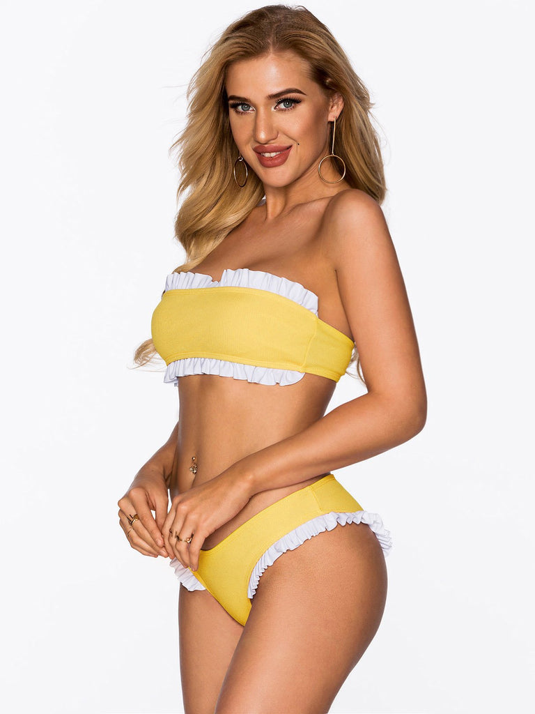 Ladies Yellow Bikinis