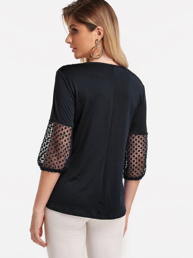 Womens Black Blouses