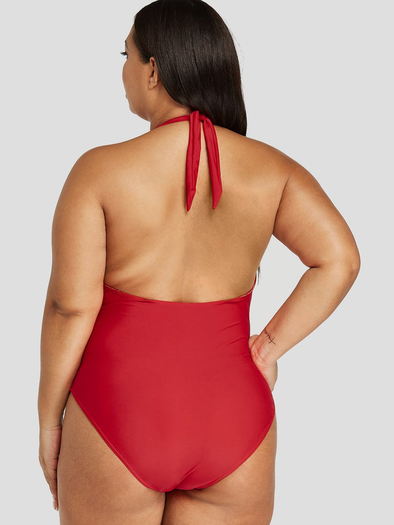 Womens Sleeveless Plus Size Swimwear