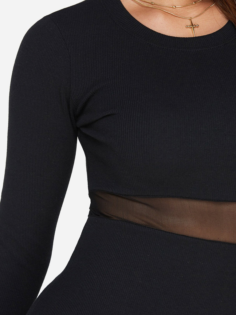 Womens Long Sleeve Sexy Dress