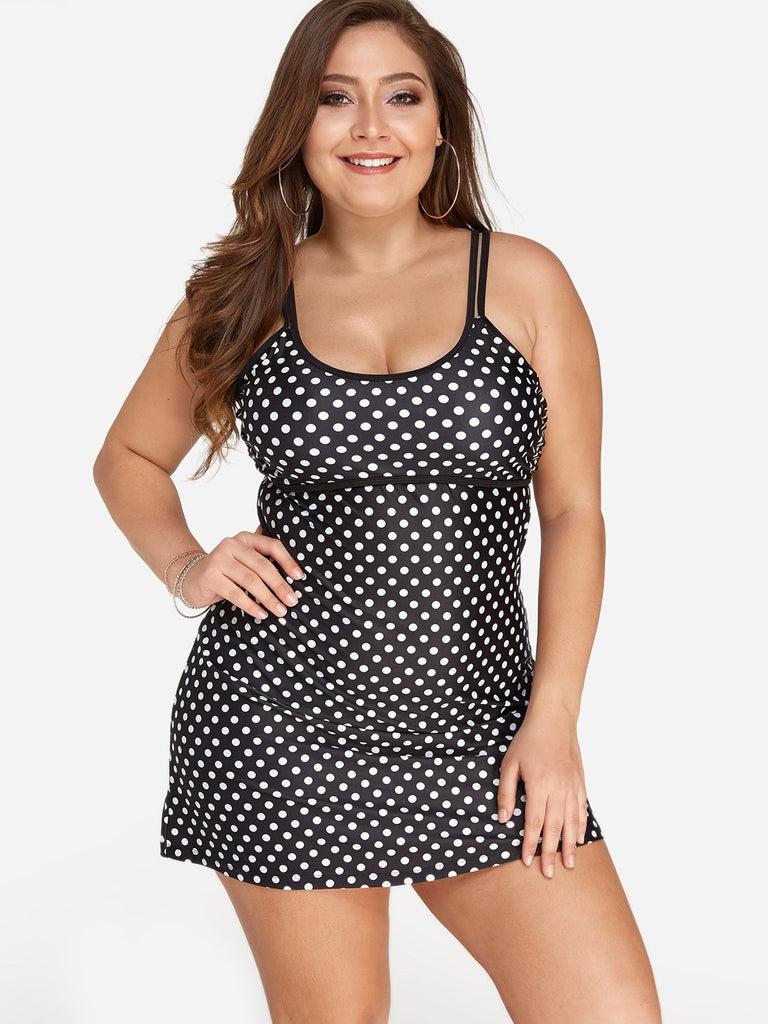 Ladies Black Plus Size Swimwear