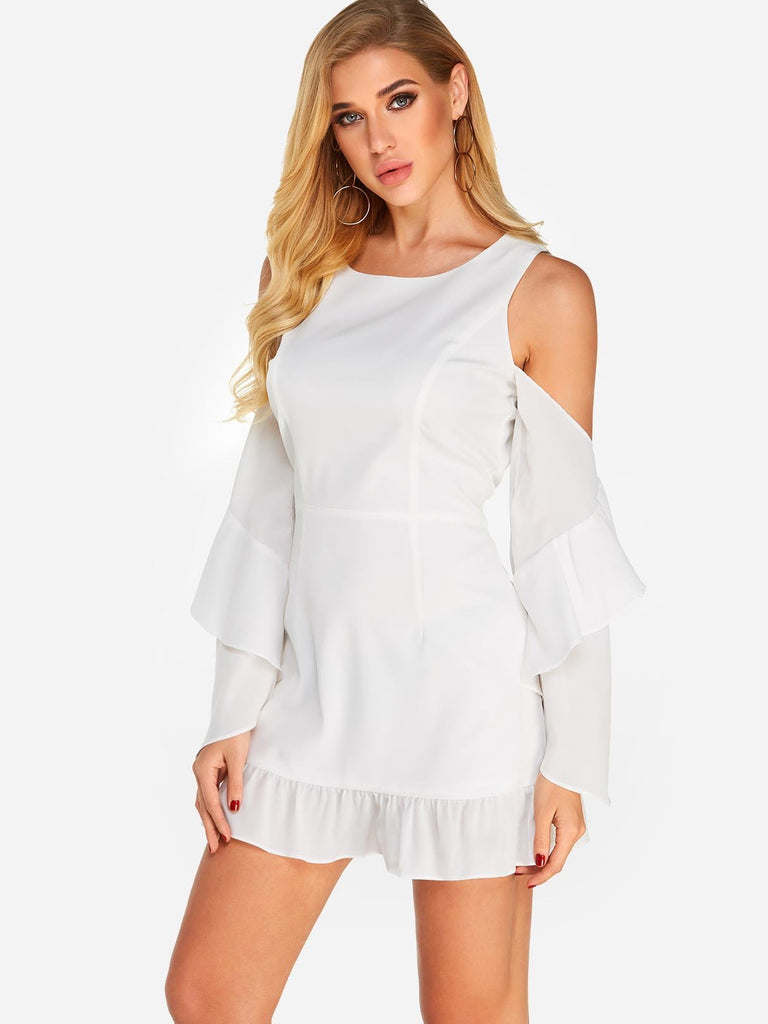 Ladies White Mini Dresses