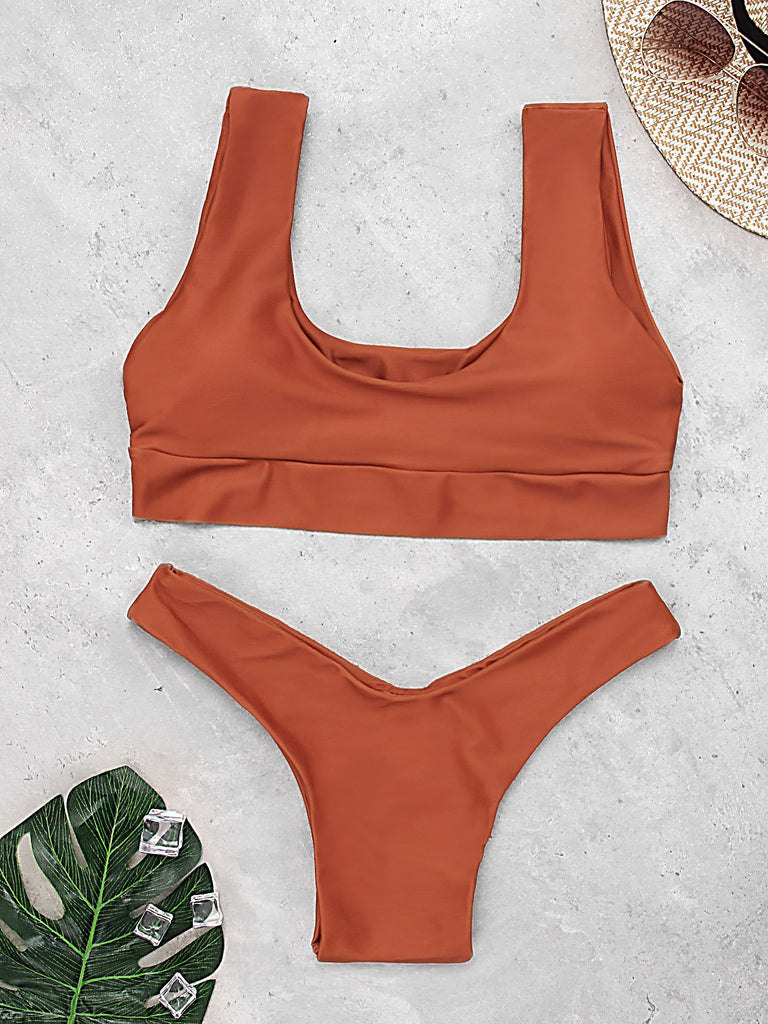 Ladies Orange Bikinis