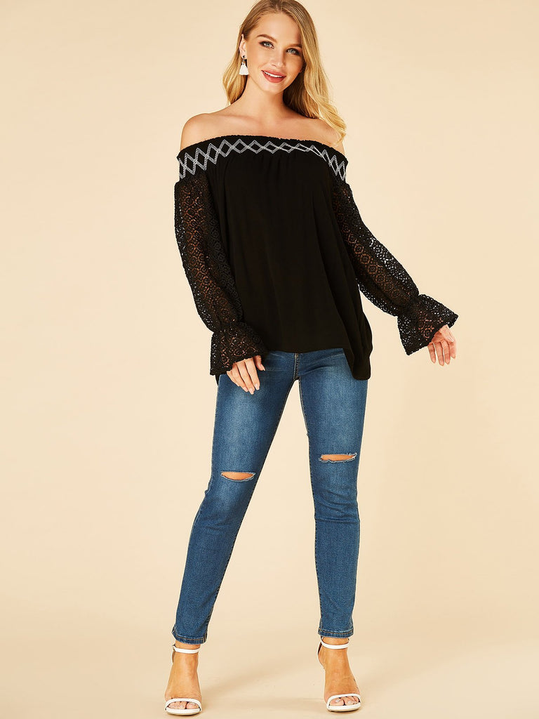 Womens Black T-Shirts
