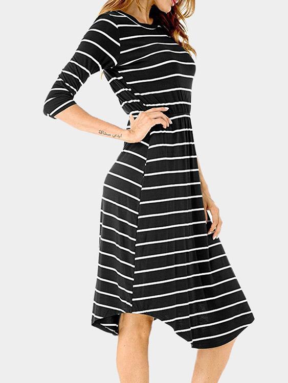 Womens Black Midi Dresses