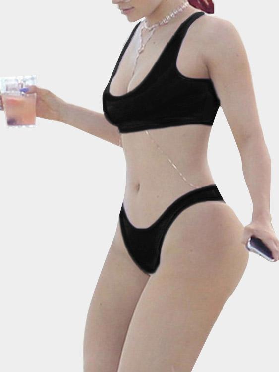 Womens Black Bikinis