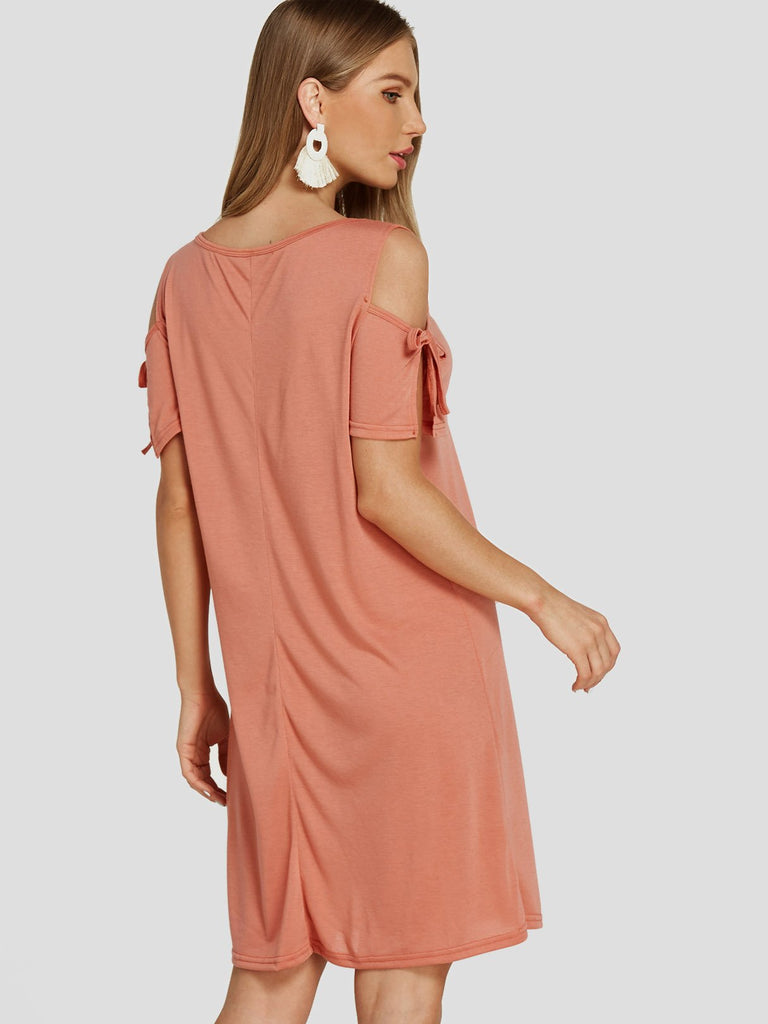 Ladies Coral Casual Dresses