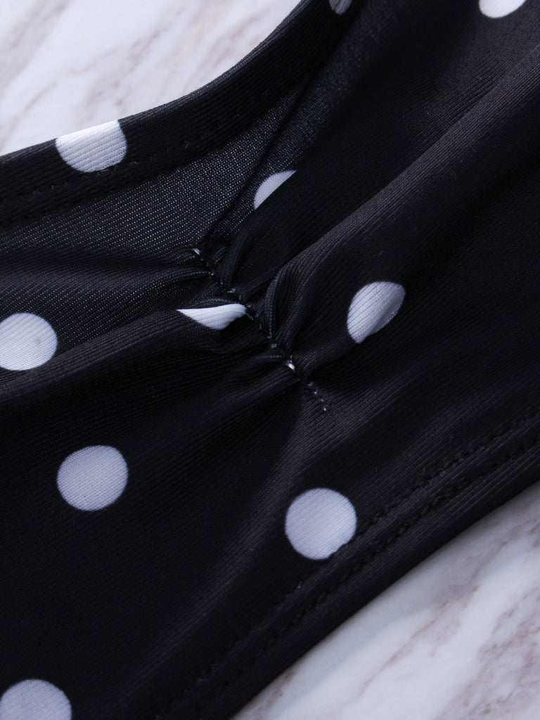 Black And White Striped Bikinis