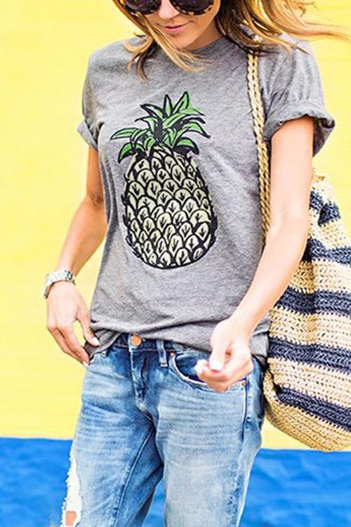 Womens Grey T-Shirts
