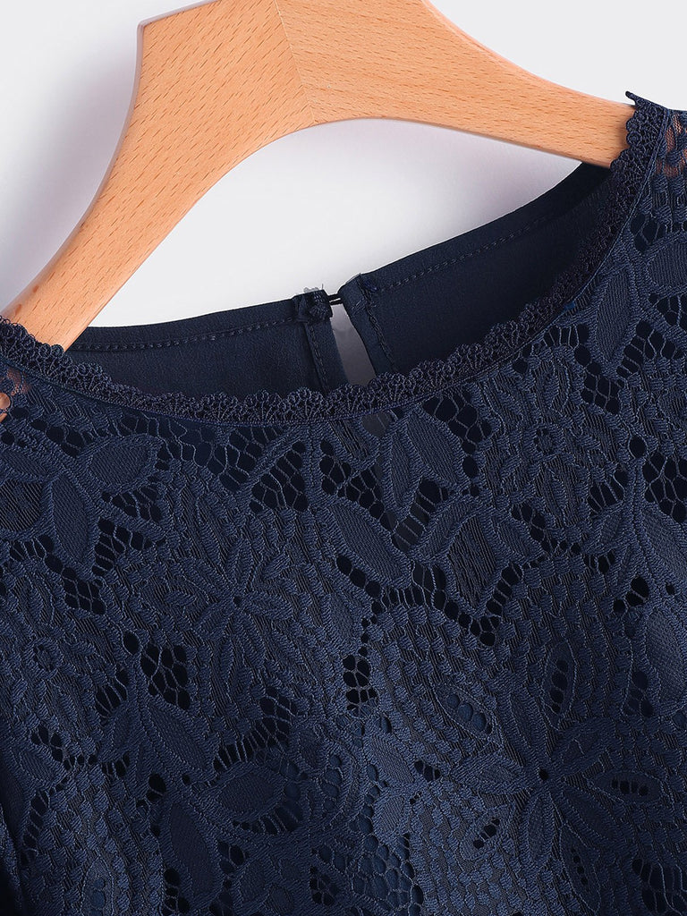 Ladies Navy Blouses