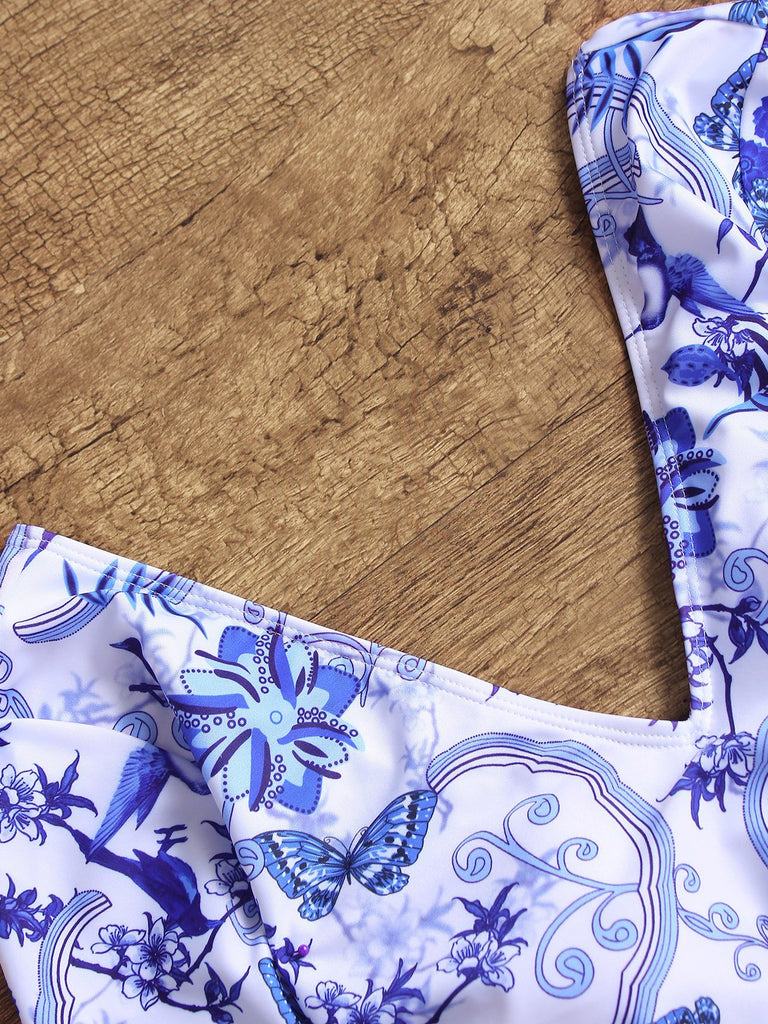 Ladies Blue One-Pieces
