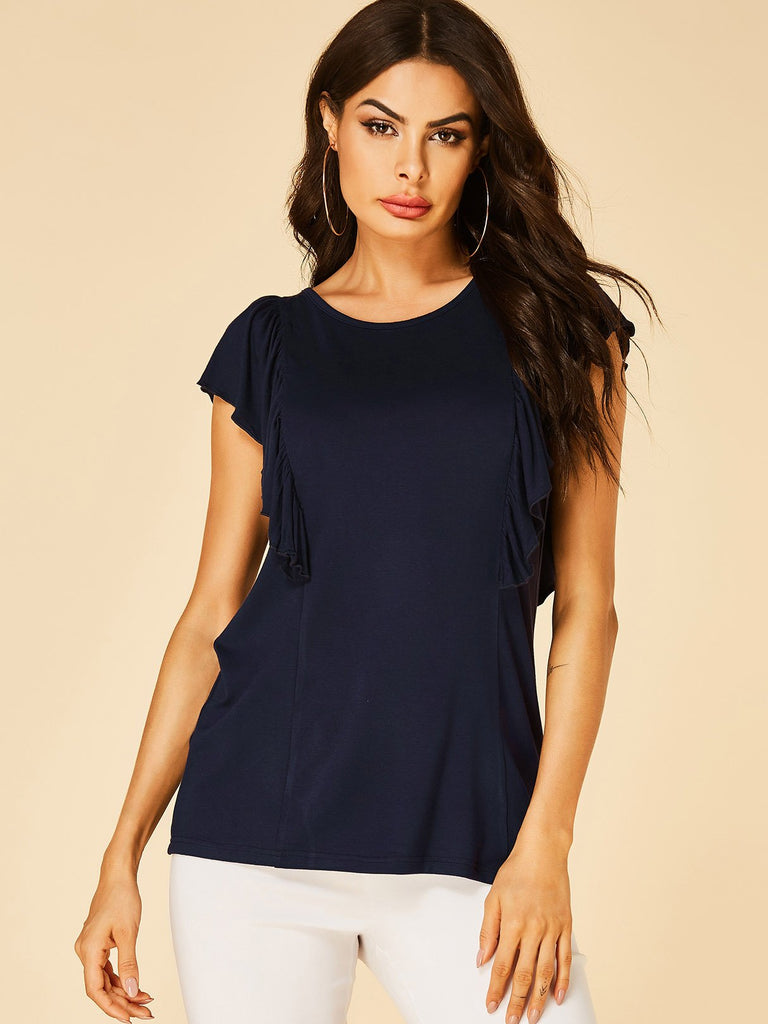 Ladies Navy T-Shirts