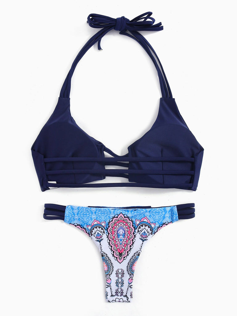 Womens Navy Bikinis