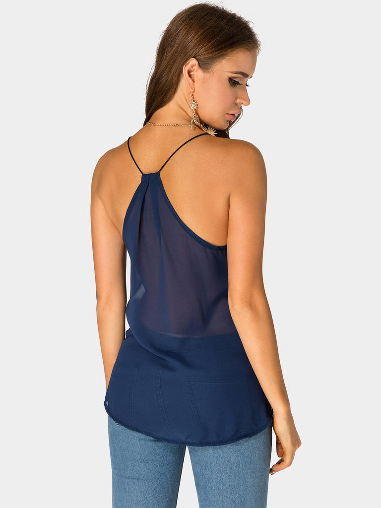 Womens Navy Camis