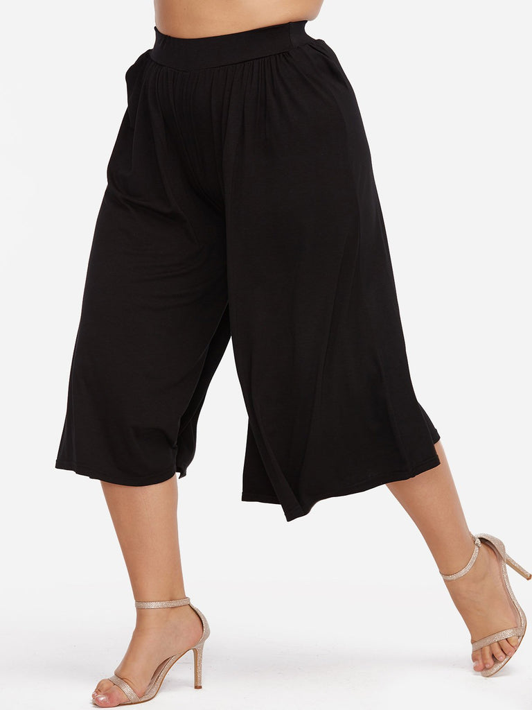 Ladies Black Plus Size Bottoms