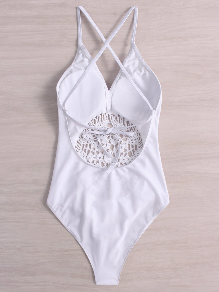 Womens White One-Pieces