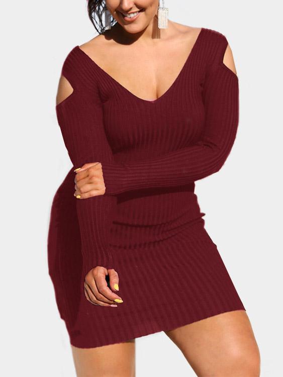 Womens Burgundy Mini Dresses