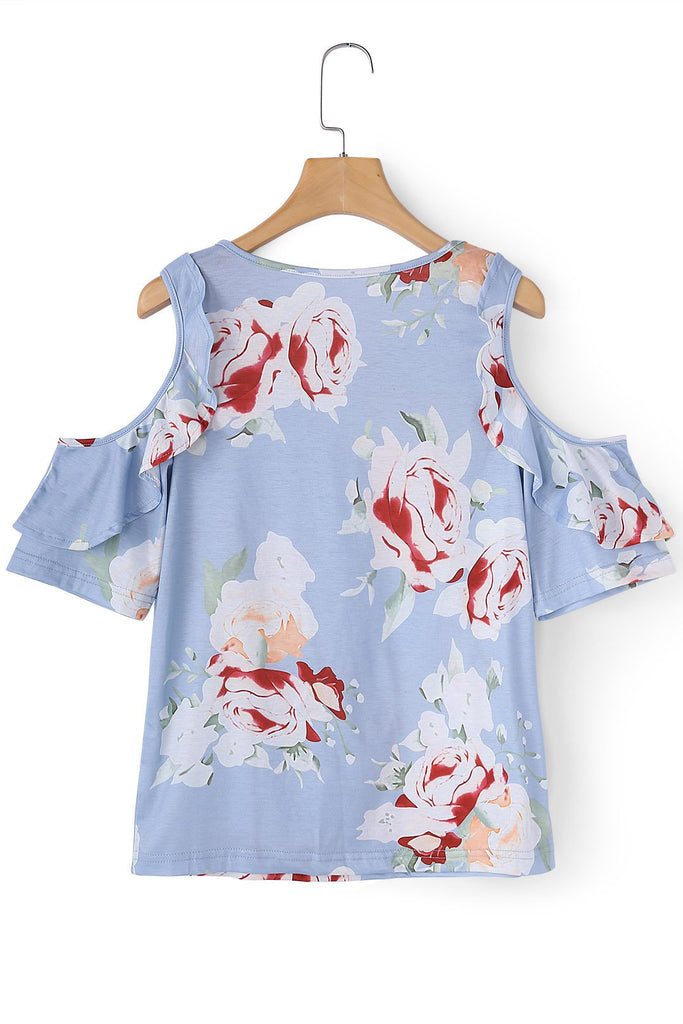 Womens Light Blue T-Shirts