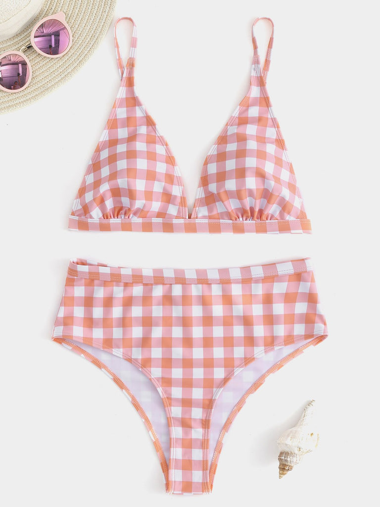 Womens Orange Bikinis