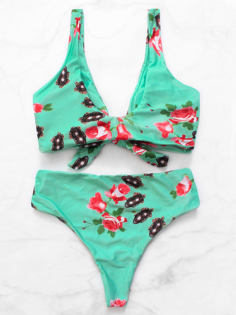 Womens Green Bikinis